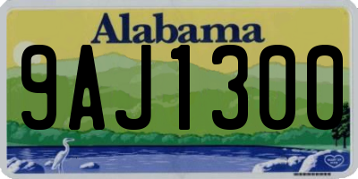 AL license plate 9AJ1300