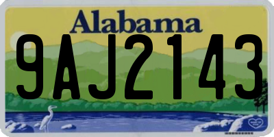 AL license plate 9AJ2143