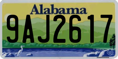 AL license plate 9AJ2617