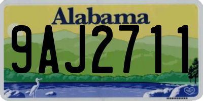 AL license plate 9AJ2711