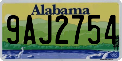 AL license plate 9AJ2754