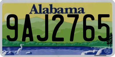 AL license plate 9AJ2765