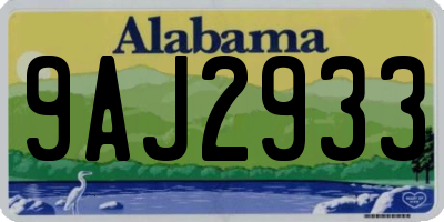 AL license plate 9AJ2933