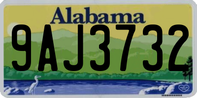 AL license plate 9AJ3732