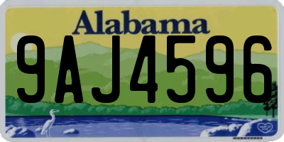 AL license plate 9AJ4596