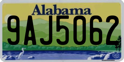 AL license plate 9AJ5062
