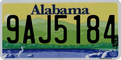 AL license plate 9AJ5184
