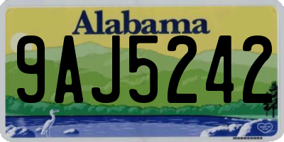 AL license plate 9AJ5242