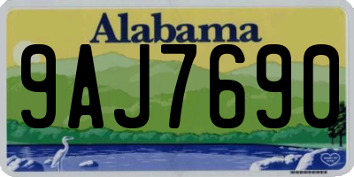 AL license plate 9AJ7690