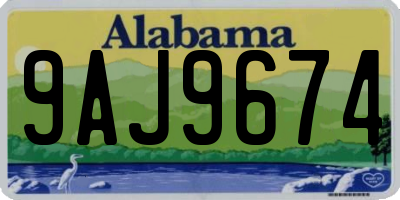AL license plate 9AJ9674