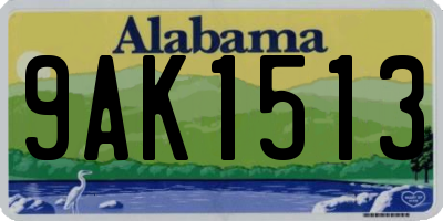 AL license plate 9AK1513