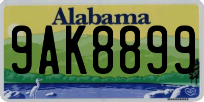 AL license plate 9AK8899