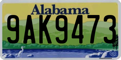 AL license plate 9AK9473