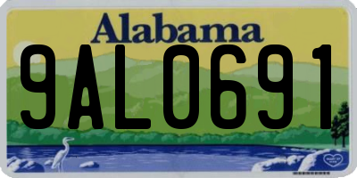 AL license plate 9AL0691