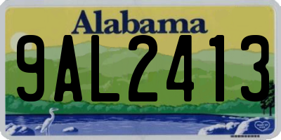 AL license plate 9AL2413