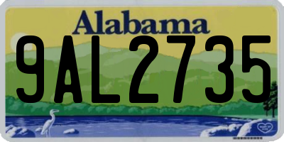 AL license plate 9AL2735