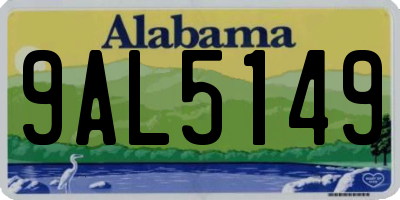 AL license plate 9AL5149