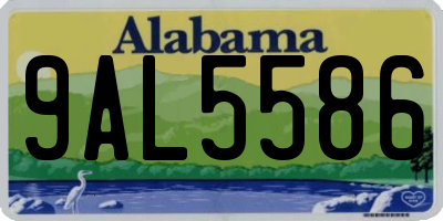 AL license plate 9AL5586