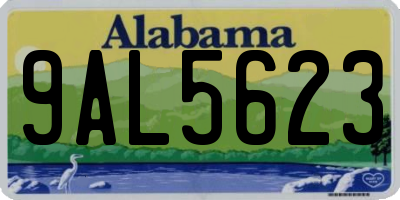 AL license plate 9AL5623