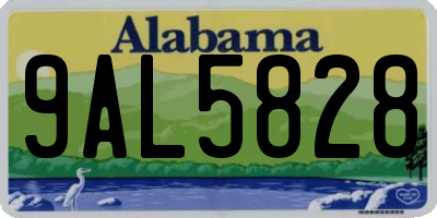 AL license plate 9AL5828