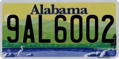 AL license plate 9AL6002