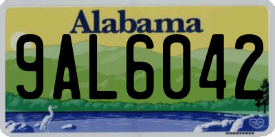 AL license plate 9AL6042