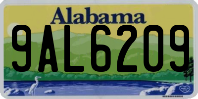 AL license plate 9AL6209