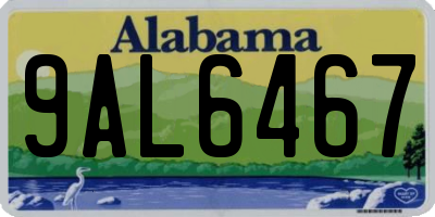 AL license plate 9AL6467