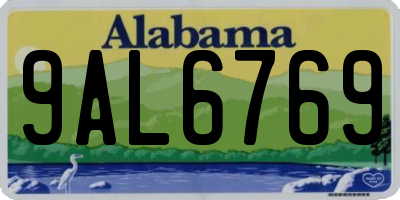 AL license plate 9AL6769