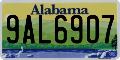 AL license plate 9AL6907