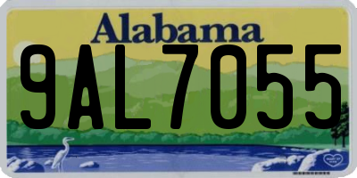 AL license plate 9AL7055