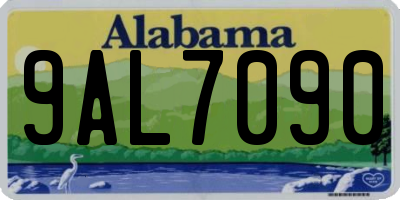 AL license plate 9AL7090