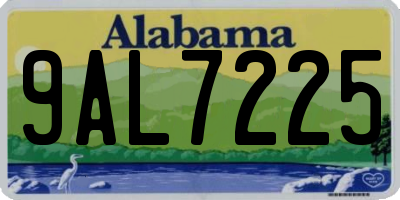 AL license plate 9AL7225