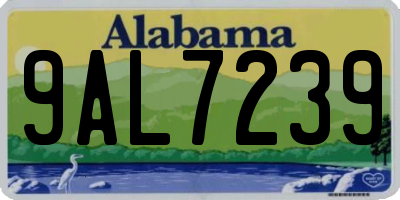 AL license plate 9AL7239