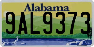 AL license plate 9AL9373