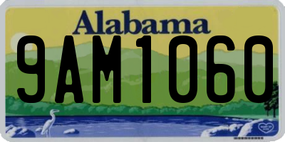 AL license plate 9AM1060