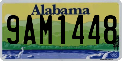 AL license plate 9AM1448