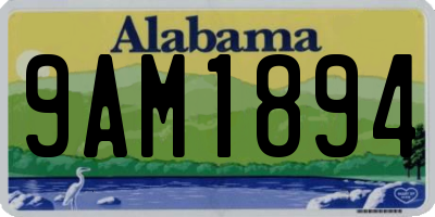 AL license plate 9AM1894