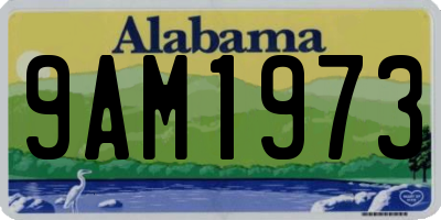 AL license plate 9AM1973