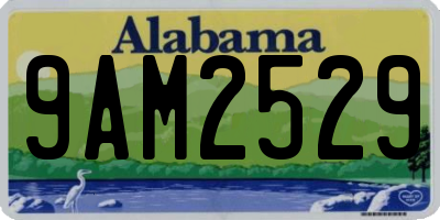 AL license plate 9AM2529