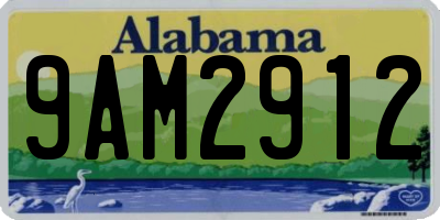 AL license plate 9AM2912