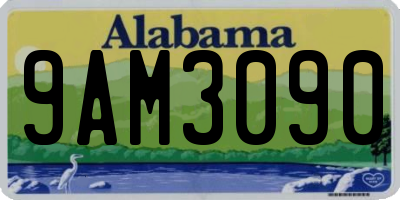 AL license plate 9AM3090