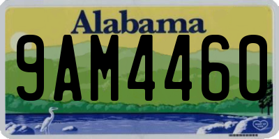 AL license plate 9AM4460
