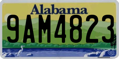 AL license plate 9AM4823