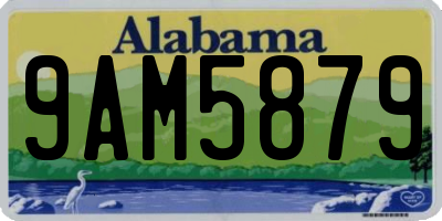 AL license plate 9AM5879