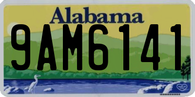 AL license plate 9AM6141
