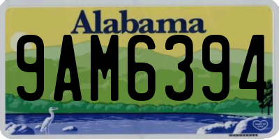 AL license plate 9AM6394
