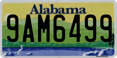 AL license plate 9AM6499