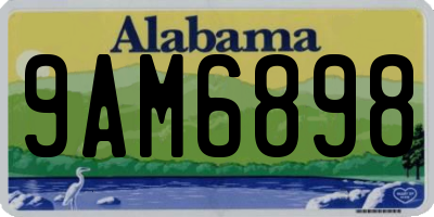 AL license plate 9AM6898