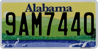 AL license plate 9AM7440